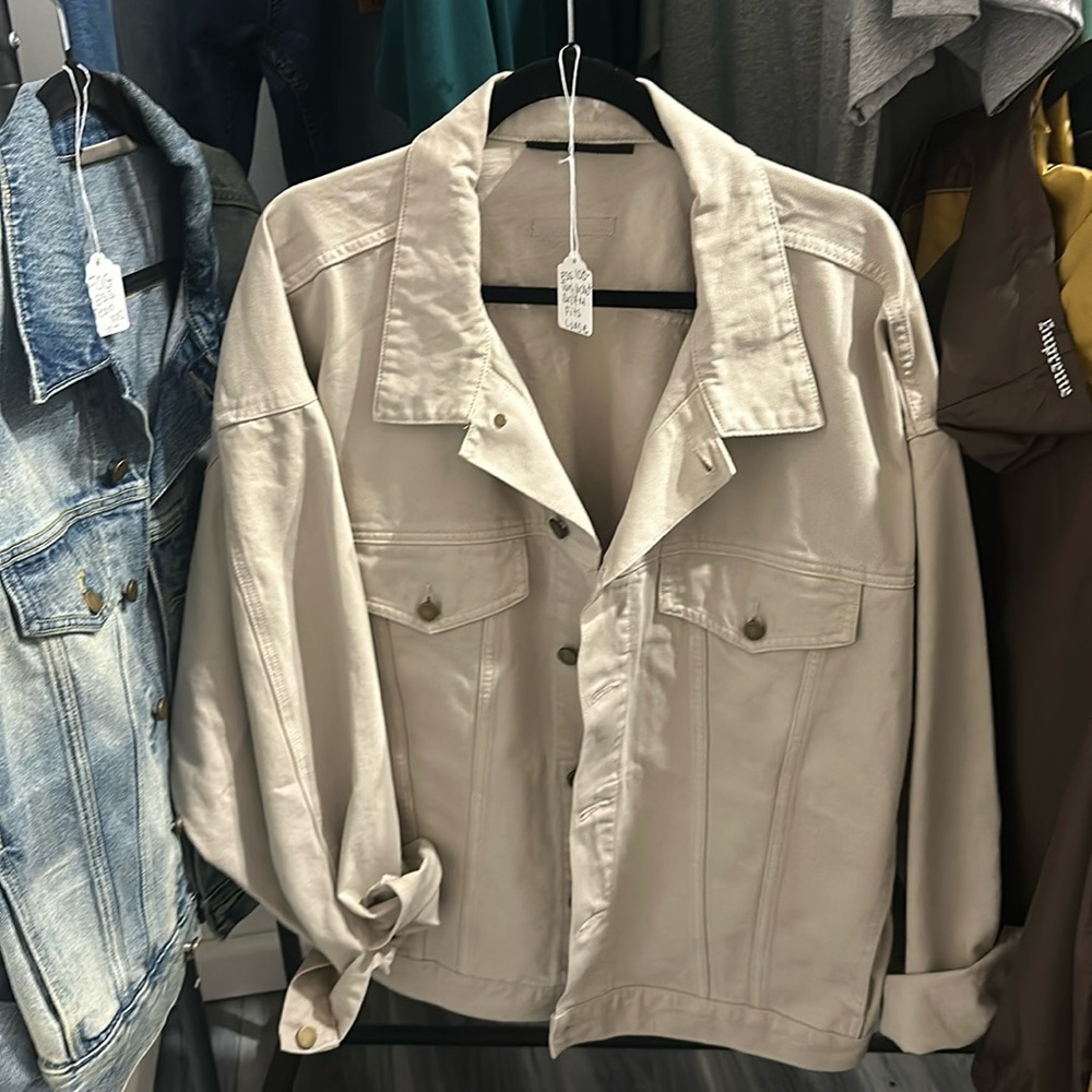 Essentials, Tan Jean  jacket